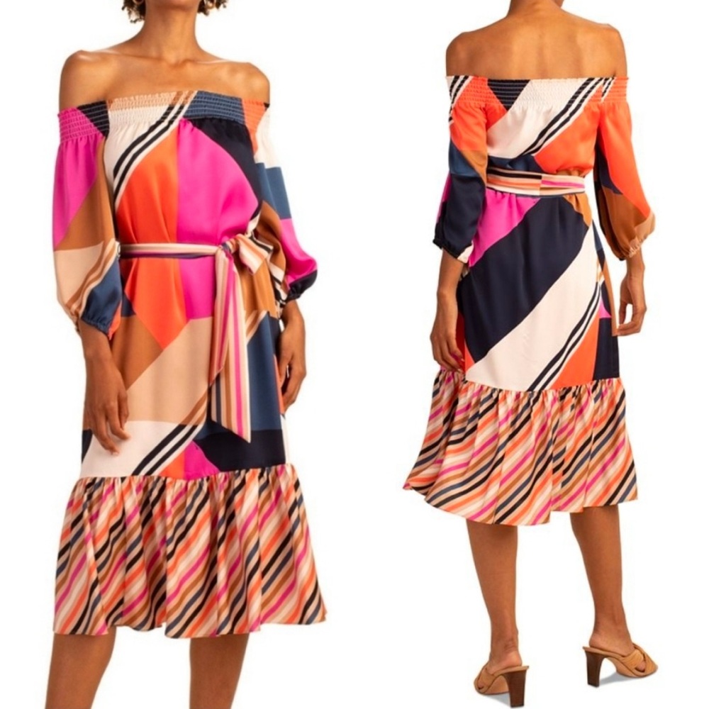 Trina Turk NWT Hiawatha dress size s off the shoulder
